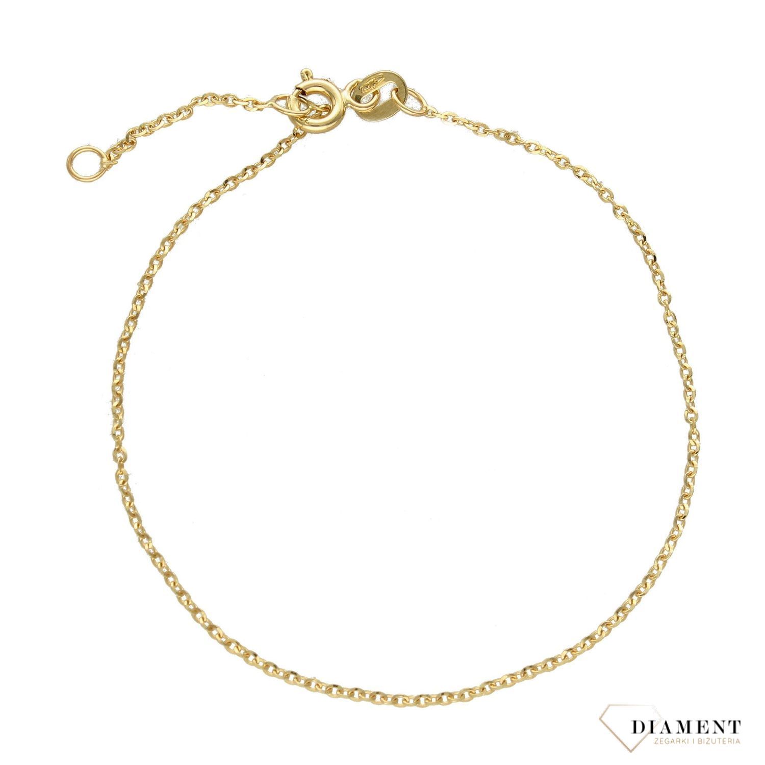 Złota bransoletka 375 ankier DIA-BRA-RDOV 030-375 1,1mm (1).jpg